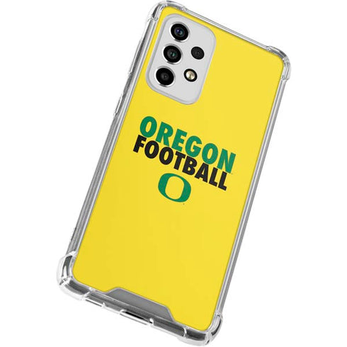 University of Oregon Ducks Football Galaxy A53 5G Clear Case