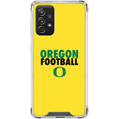 University of Oregon Ducks Football Galaxy A72 5G Clear Case