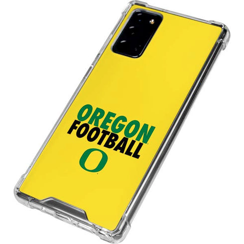 University of Oregon Ducks Football Galaxy Note20 5G Clear Case