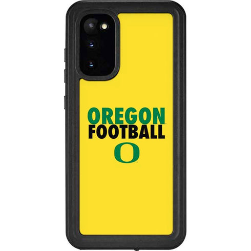 University of Oregon Ducks Football Galaxy S20 Waterproof Case