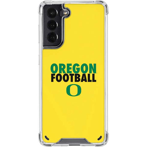 University of Oregon Ducks Football Galaxy S21 5G Clear Case