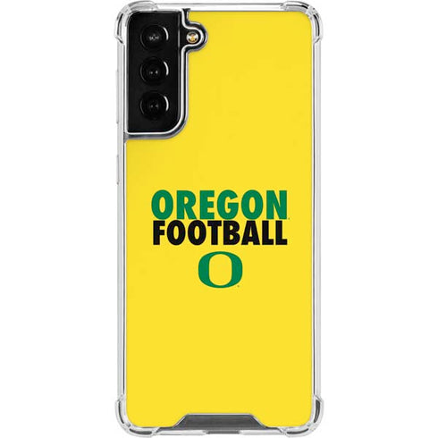 University of Oregon Ducks Football Galaxy S21 FE Clear Case