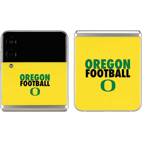 University of Oregon Ducks Football Galaxy Z Flip3 5G Skin