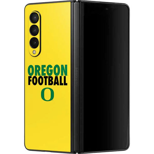 University of Oregon Ducks Football Galaxy Z Fold3 5G Skin
