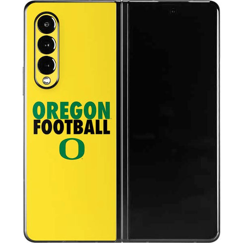 University of Oregon Ducks Football Galaxy Z Fold3 5G Skin