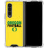University of Oregon Ducks Football Galaxy Z Fold4 5G Clear Case