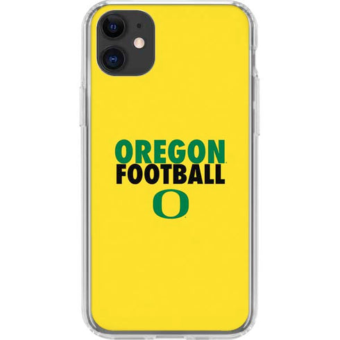 University of Oregon Ducks Football iPhone 11 Clear Case