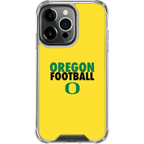 University of Oregon Ducks Football iPhone 14 Pro Clear Case