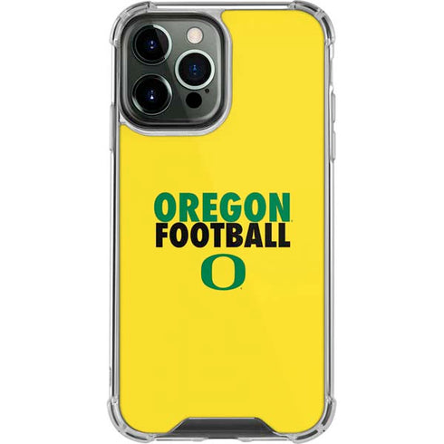 University of Oregon Ducks Football iPhone 15 Pro Max Clear Case
