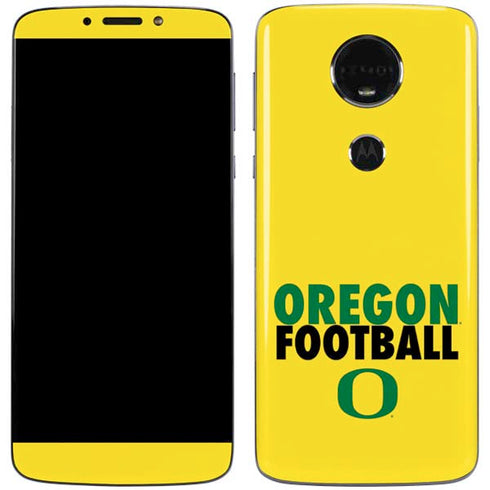University of Oregon Ducks Football Moto E5 Plus Skin