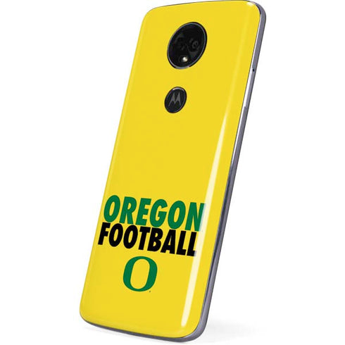 University of Oregon Ducks Football Moto E5 Plus Skin