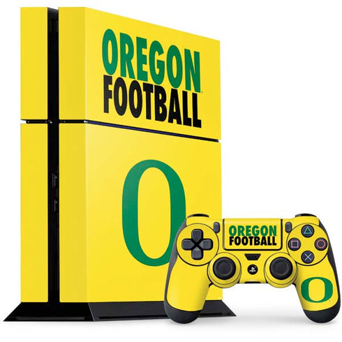 University of Oregon Ducks Football PS4 Console and Controller Bundle Skin