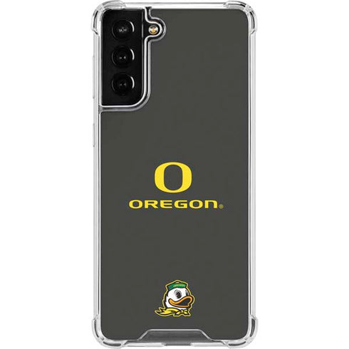 University of Oregon Ducks Galaxy S21 FE Clear Case