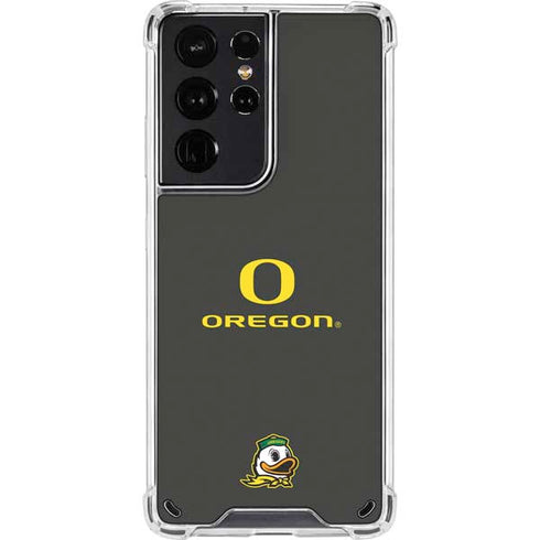 University of Oregon Ducks Galaxy S21 Ultra 5G Clear Case