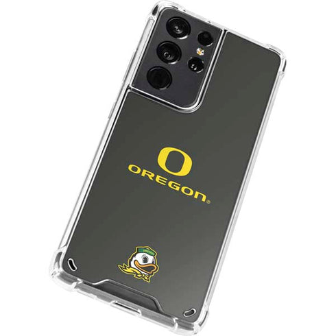 University of Oregon Ducks Galaxy S21 Ultra 5G Clear Case