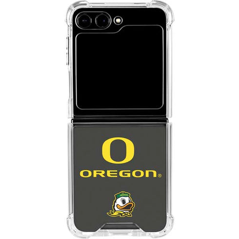 University of Oregon Ducks Galaxy Z Flip5 5G Clear Case