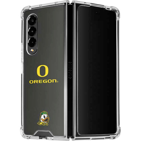 University of Oregon Ducks Galaxy Z Fold4 5G Clear Case