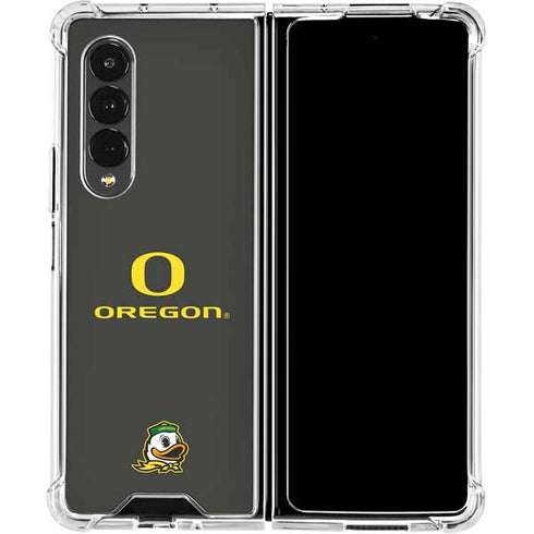 University of Oregon Ducks Galaxy Z Fold4 5G Clear Case