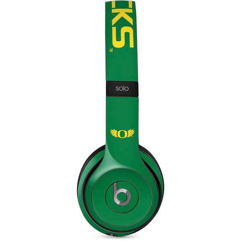 University of Oregon Ducks Green Beats Solo 2 Wired Skin