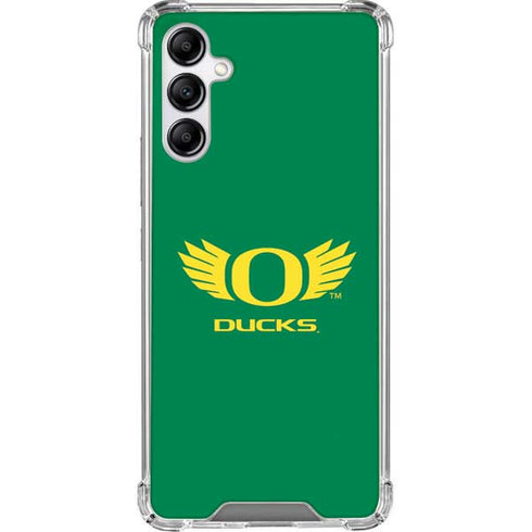 University of Oregon Ducks Green Galaxy A14 5G Clear Case