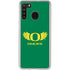 University of Oregon Ducks Green Galaxy A21 Clear Case