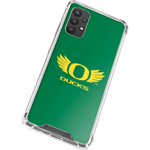 University of Oregon Ducks Green Galaxy A32 5G Clear Case