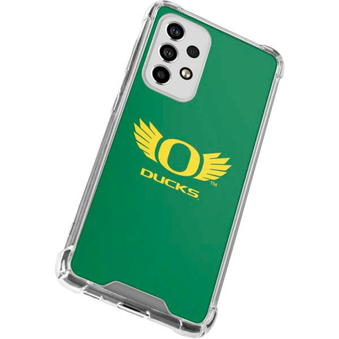 University of Oregon Ducks Green Galaxy A53 5G Clear Case