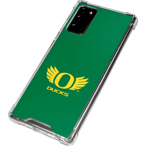 University of Oregon Ducks Green Galaxy Note20 5G Clear Case