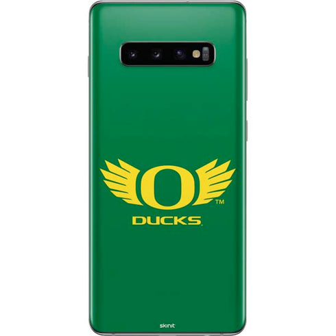 University of Oregon Ducks Green Galaxy S10 Plus Skin