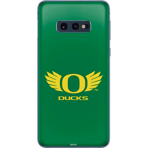 University of Oregon Ducks Green Galaxy S10e Skin