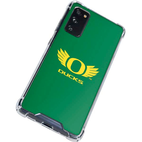 University of Oregon Ducks Green Galaxy S20 FE Clear Case