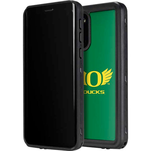 University of Oregon Ducks Green Galaxy S20 Plus Waterproof Case