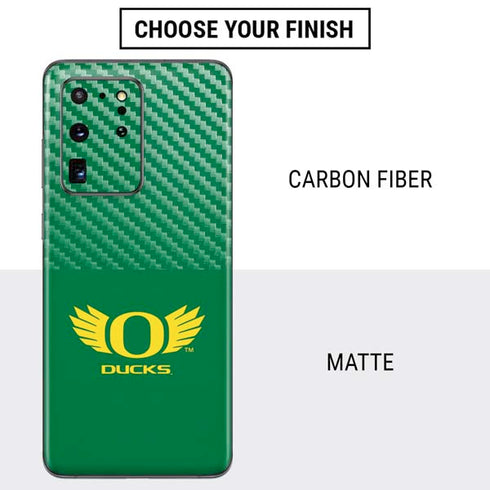 University of Oregon Ducks Green Galaxy S20 Ultra 5G Skin