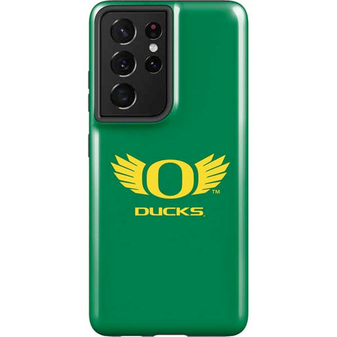 University of Oregon Ducks Green Galaxy S21 Ultra 5G Pro Case