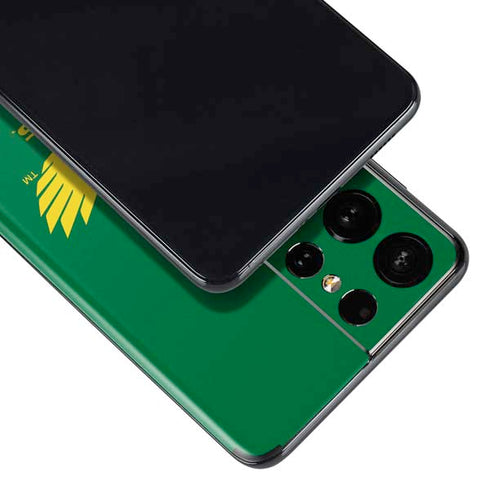 University of Oregon Ducks Green Galaxy S21 Ultra 5G Skin