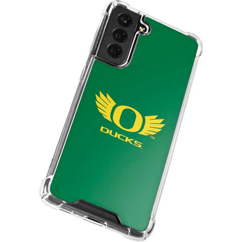 University of Oregon Ducks Green Galaxy S22 Plus Clear Case