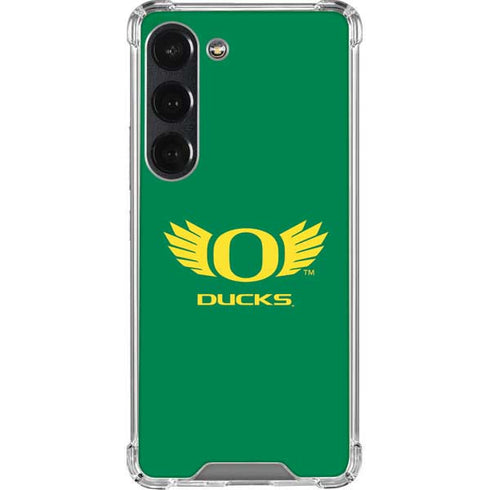 University of Oregon Ducks Green Galaxy S23 Clear Case