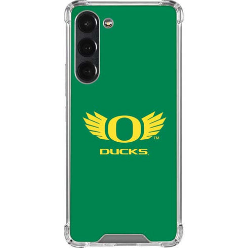 University of Oregon Ducks Green Galaxy S23 Plus Clear Case