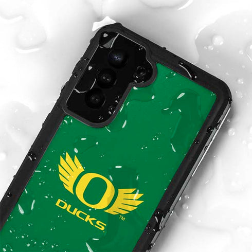 University of Oregon Ducks Green Galaxy S23 Plus Waterproof Case