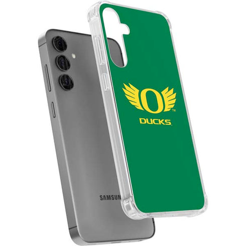 University of Oregon Ducks Green Galaxy S24 Plus Clear Case