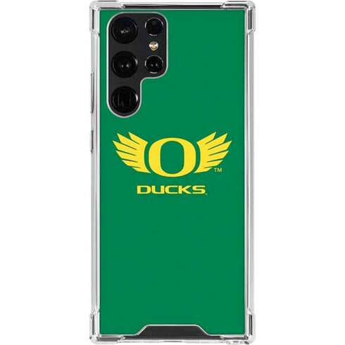 University of Oregon Ducks Green Galaxy S24 Ultra Clear Case