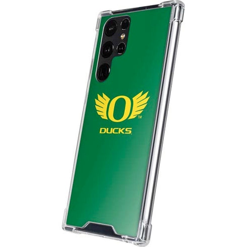 University of Oregon Ducks Green Galaxy S24 Ultra Clear Case