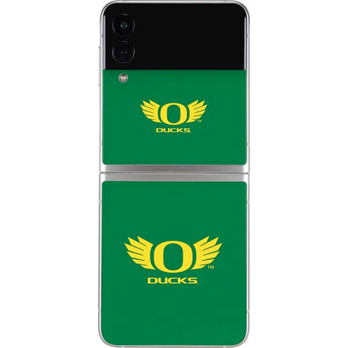 University of Oregon Ducks Green Galaxy Z Flip4 5G Skin