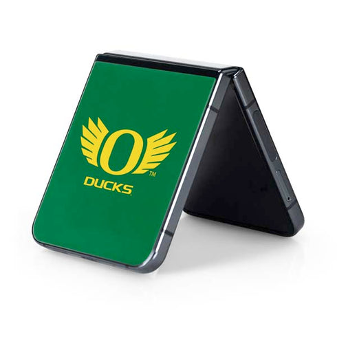 University of Oregon Ducks Green Galaxy Z Flip5 5G Skin