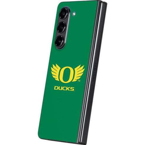 University of Oregon Ducks Green Galaxy Z Fold5 5G Skin