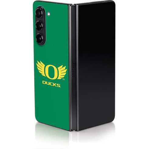 University of Oregon Ducks Green Galaxy Z Fold5 5G Skin