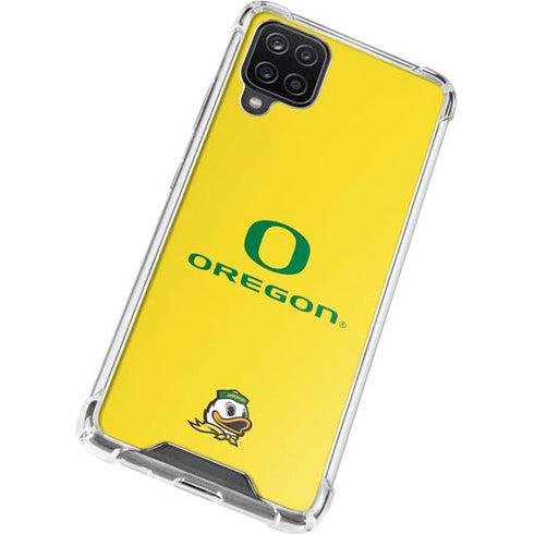 University of Oregon Ducks Green Gradient Galaxy A12 Clear Case