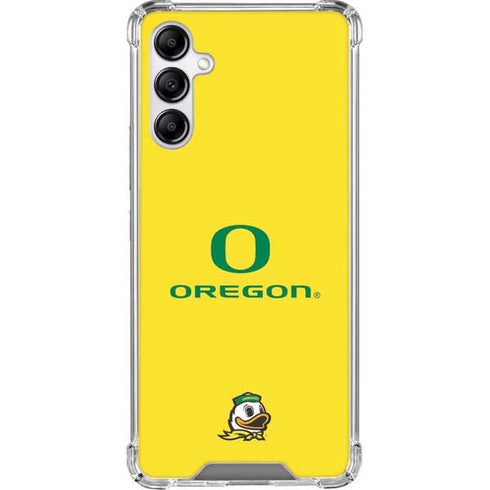 University of Oregon Ducks Green Gradient Galaxy A14 5G Clear Case