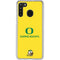 University of Oregon Ducks Green Gradient Galaxy A21 Clear Case