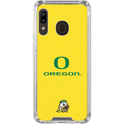 University of Oregon Ducks Green Gradient Galaxy A30 Clear Case